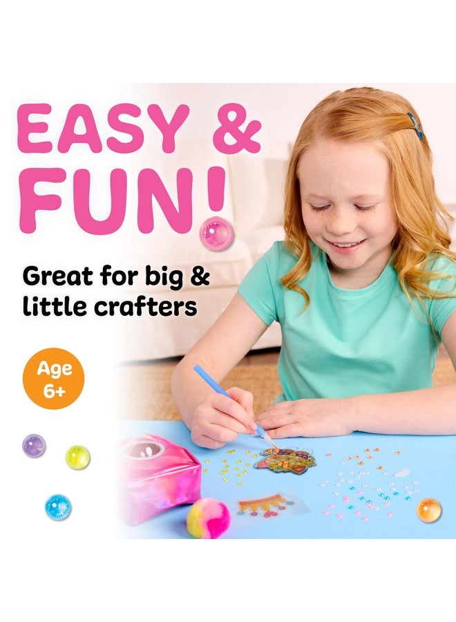 Creativity for Kids Bubble Gems Backpack Keychain: Kitty Princess, Diamond Painting Kits for Kids, Arts and Crafts for Kids, Craft Kits and Princess Toys for Girls, Crafts for Girls 6-8+ - Image 5