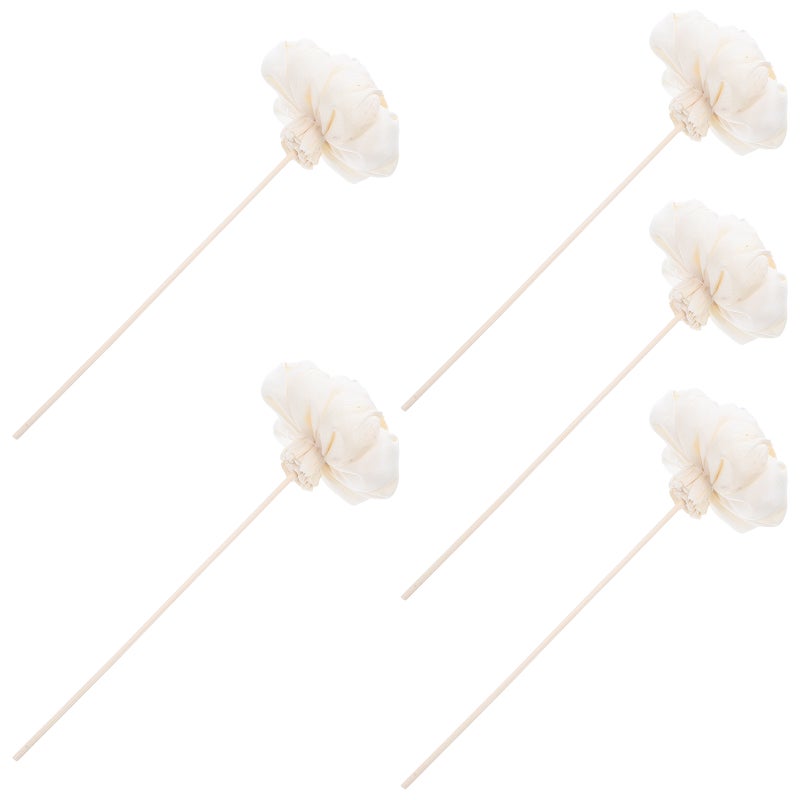 5pcs Peony Flower Diffuser Sticks: Flower Reed Diffuser - Home Fragrance Reed Sticks for Home Bedroom Office Bathroom Shelf Decor - Image 5