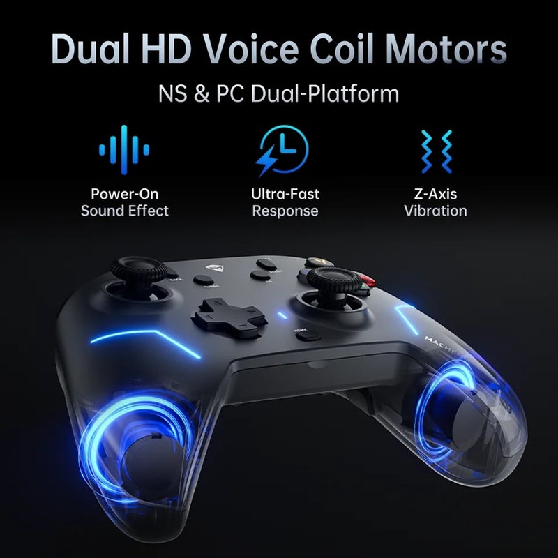 Machenike G6 V2 Wireless Gaming Controller, Dual TMR Joystick and Trigger, 1KHz Polling Rate, 1200mAh, for Switch, Steam - Image 5