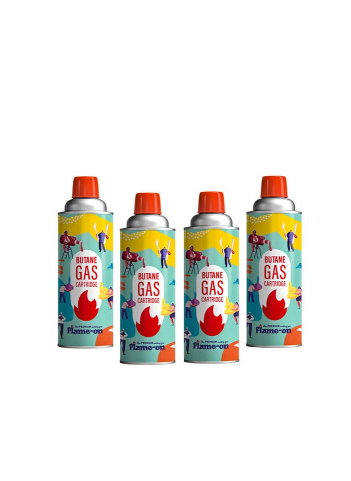 Flame-on - Flame on Butane Gas 4 Pcs - Image 1