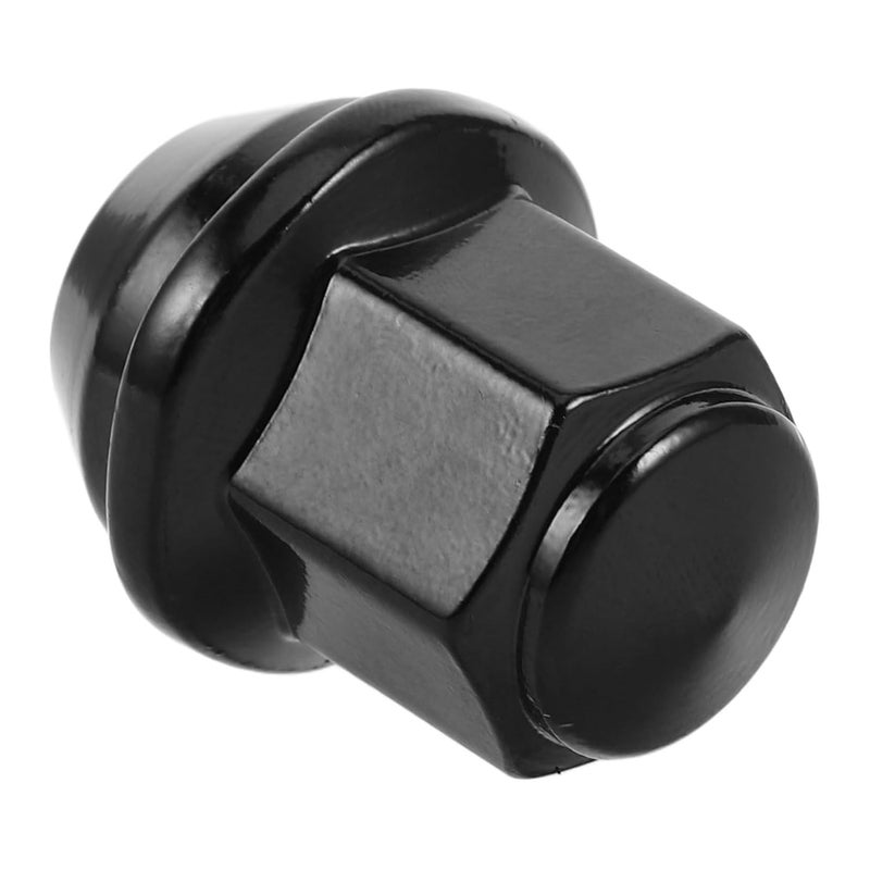Black Wheel Lug Nuts And Valve Stem Caps Set Vehicle Specific Fit Easy Installation - Image 1