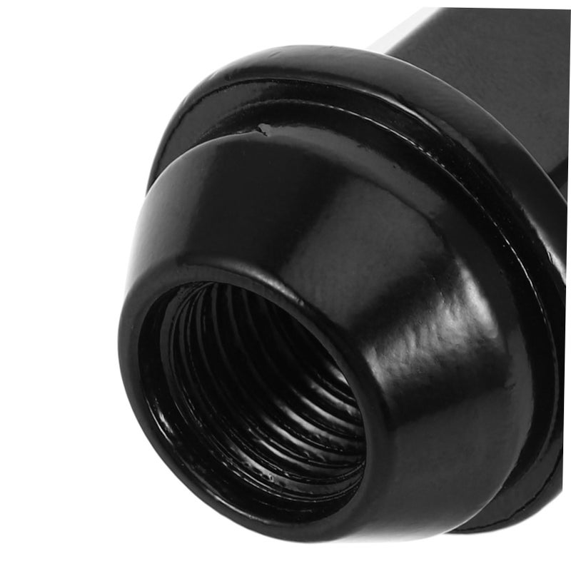 Black Wheel Lug Nuts And Valve Stem Caps Set Vehicle Specific Fit Easy Installation - Image 4