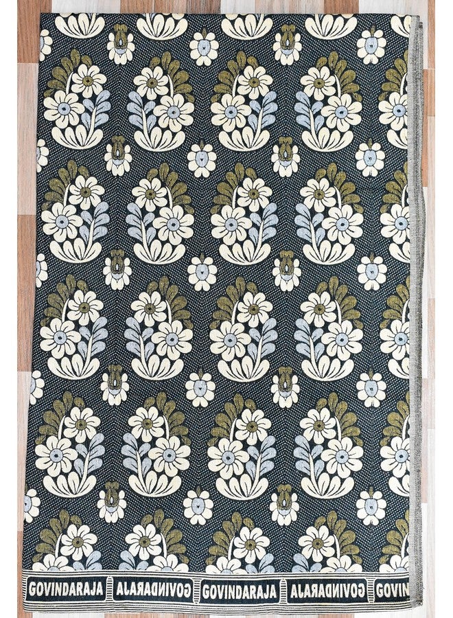 TUNI MANI Multi-Colour Govindaraja 100% Cotton Blanket/Chennimalai Bedsheet Size : 60" X 90" (5' X 7.5'Feet, Pattern May Vary, Queen, 1), Fade Resistant, Pack of 1 - Image 3