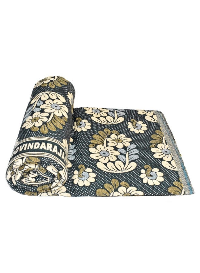 TUNI MANI Multi-Colour Govindaraja 100% Cotton Blanket/Chennimalai Bedsheet Size : 60" X 90" (5' X 7.5'Feet, Pattern May Vary, Queen, 1), Fade Resistant, Pack of 1 - Image 2