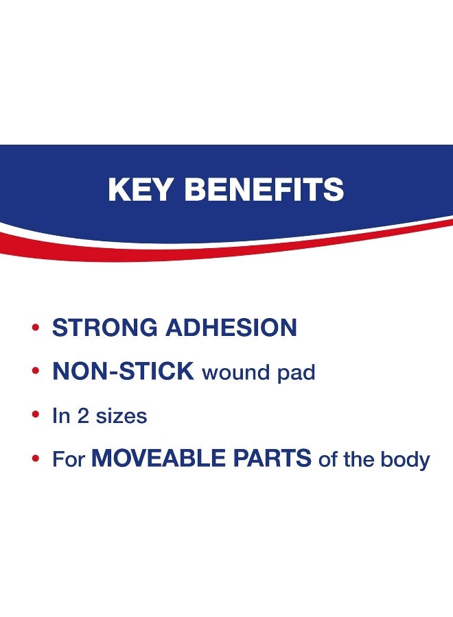 Hansaplast لصقات هانسابلاست المرنة، مرنة للغاية وقابلة للتنفس، 20 شريط (حجمين) - Image 3