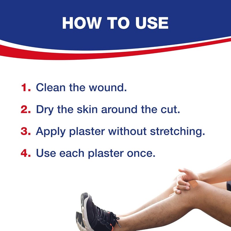 Hansaplast لصقات هانسابلاست المرنة، مرنة للغاية وقابلة للتنفس، 20 شريط (حجمين) - Image 4