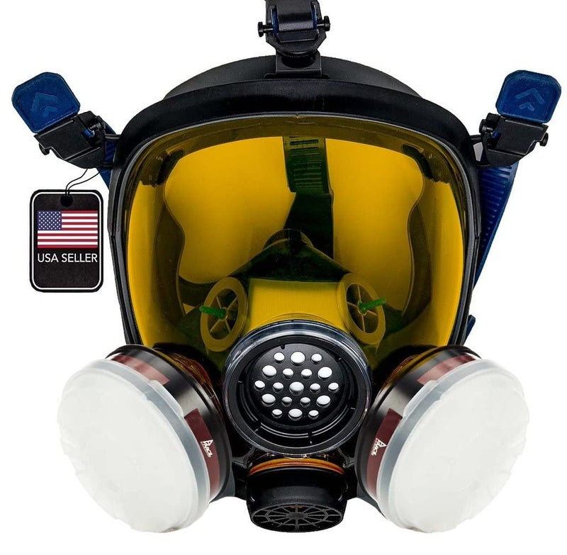 Parcil Distribution PD-100 Light Amber Full Face Respirator - Image 1