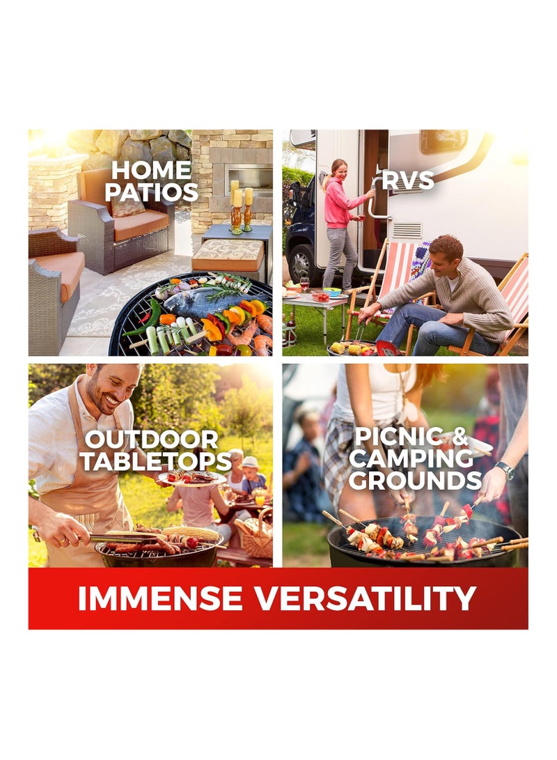 Bisbell Outdoor Charcoal BBQ Grill with Three Legs & Protective Cover | Portable Barbecue Grill | Model BB2774 - Image 5