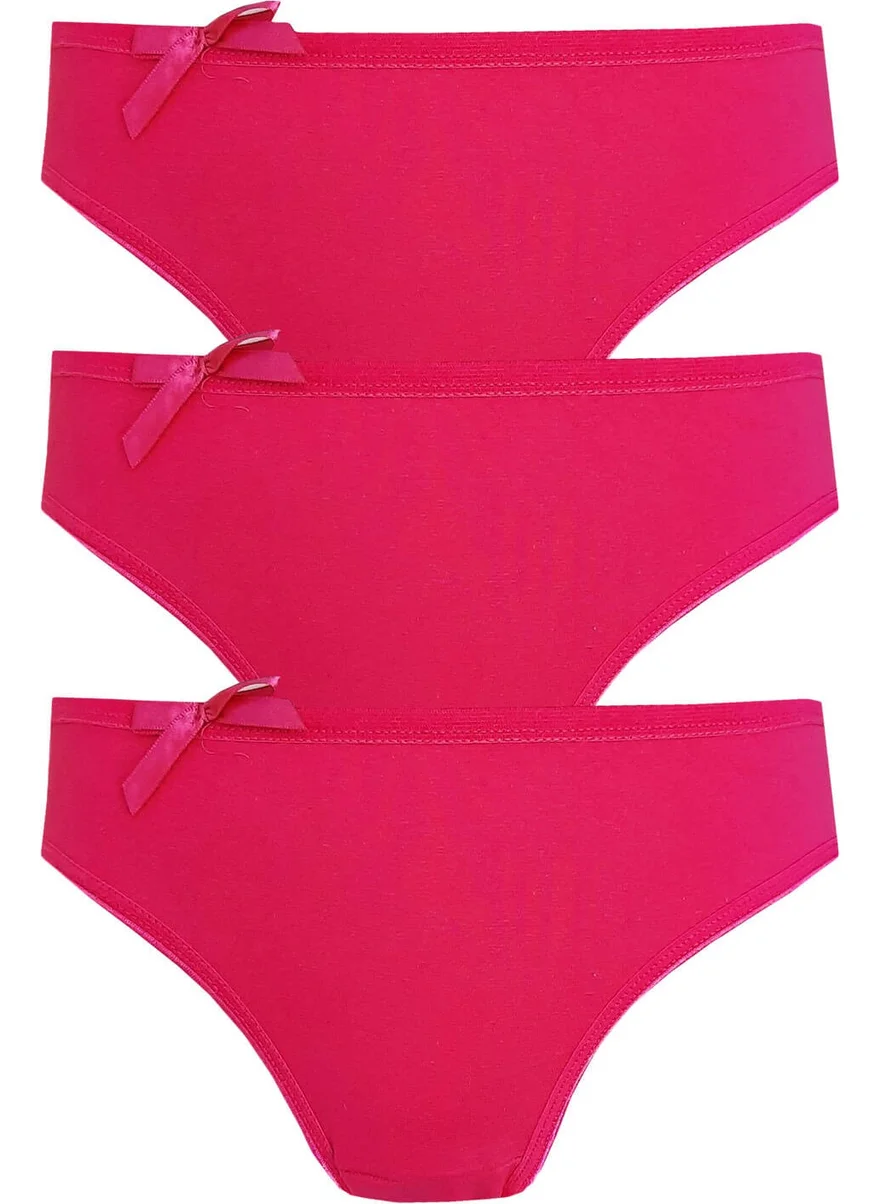 Hepsine Rakip Rival to All 3-Piece Women's Bikini Panties Cotton Colorful Economical Comfortable