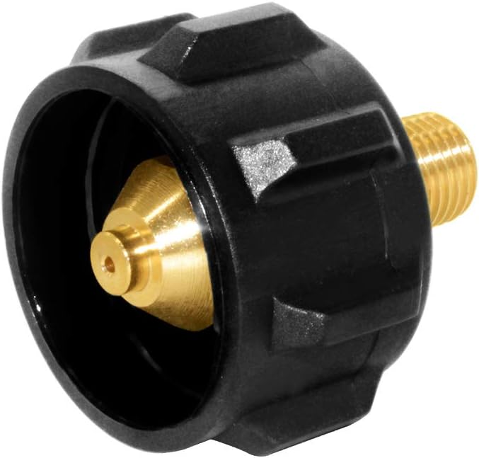Hooshing QCC1 Propane Gas Fitting Adapter with 1/4 Inch NPT Male Pipe Thread, Pack of 3 - Image 1