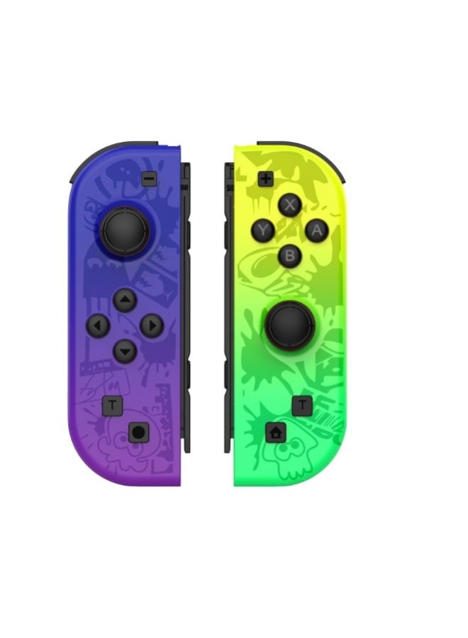 Nintendo NS Switch Left And Right Handle Neutral Joycon Small Handle One-button Wake-up Support Fitness Ring-Product Color:Splatoon  - Image 1