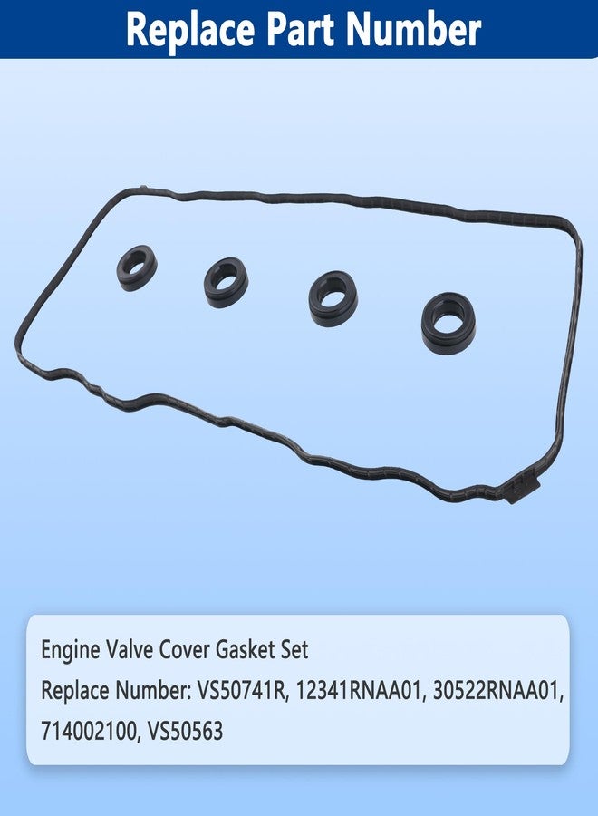 RICHWEI VS50741R Engine Valve Cover Gasket Set Kit for 2006-2015 Honda Civic HR-V, Acura ILX 1.8L 2.0L, 2006 2007 2008 2009 2010 2011 2012 2013 2014 2015 2016 2017 - Image 3