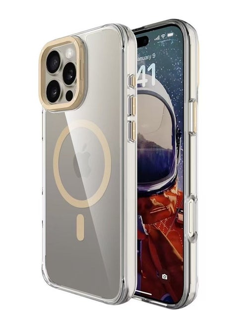 Back Cover for Apple 15 Pro Max Camera Lens gold Anti-drop Stylish Design