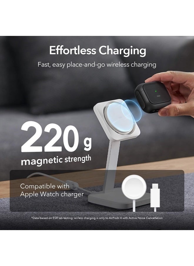 ESR - for AirPods 4 Case, Compatible with AirPods 4th Generation Case (2024) (USB-C), Compatible with MagSafe, Drop Protection Cover with Lanyard, Magnetic Lid Lock, Orbit Hybrid Case, Black - Image 1