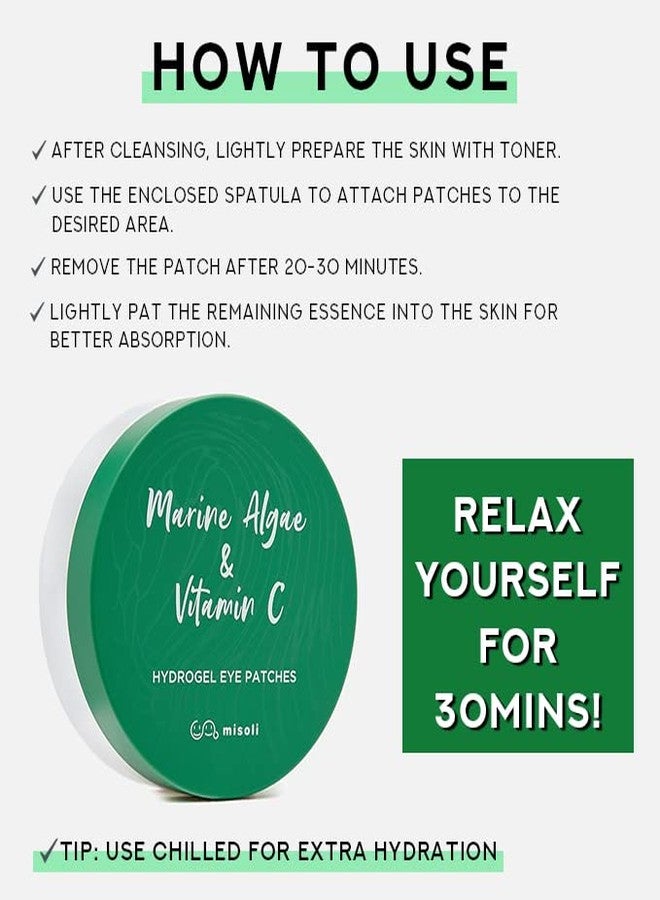 misoli Marine Algae & Vitamin C Hydrogel Eye Patches - Image 5