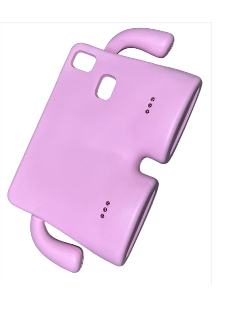 Generic Cartoon Shockproof Kids Friendly Case Stand For Samsung Tab A9 8.7 Inch 2023 - (Pink)  - Image 2