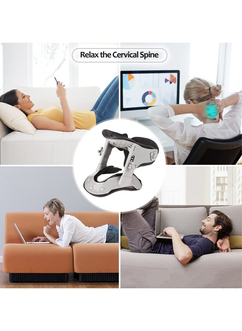 Arabest Cervical Neck Traction Device Adjustable Neck Stretcher Collar for Improved Spine Alignment Neck Pain Relief and Support - Image 4