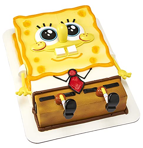 DecoPac DecoSet SpongeBob SquarePants Creations Cake Topper 5Piece Birthday Party Set with EyePopping Face and 2 Arms and 2 Legs - Image 1