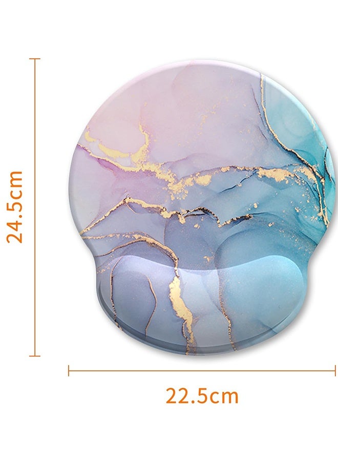 لوحة ماوس مريحة مع مسند معصم من الجل، مع دعم للمعصم وسطح أملس مريح وقاعدة من البولي يوريثين غير قابلة للانزلاق للكمبيوتر والكمبيوتر المحمول والمكتب. - Image 2