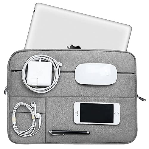 Probus 13.3 Inch Laptop Sleeve Briefcase Notebook Case Cover Handbag Business Office Travel Bag(Grey) - Image 2