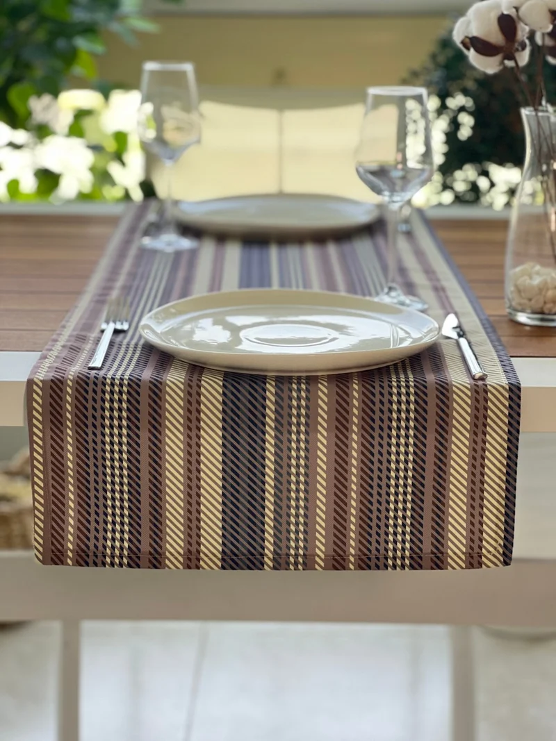 Desenİzmir Pattern Izmir Pattern Mir Style Patterned Square Runner Cover