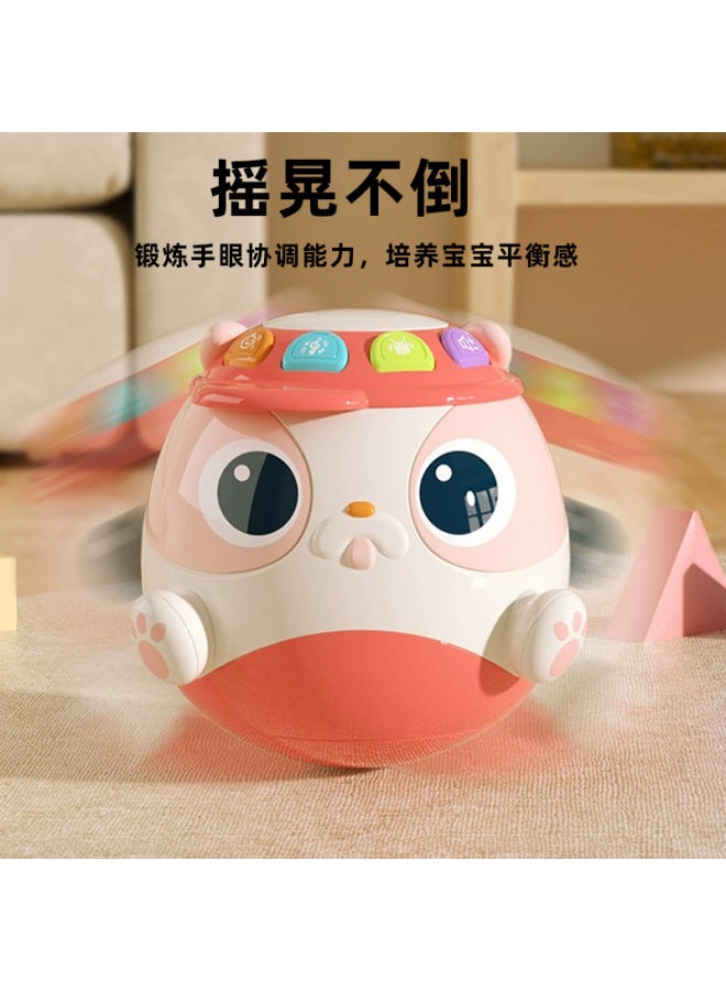 Cute Fun Cartoon Puppy Tumbler Puzzle Early Education 0-2 Years Old Baby Children Pressing Grip Comfort Toys - Image 2
