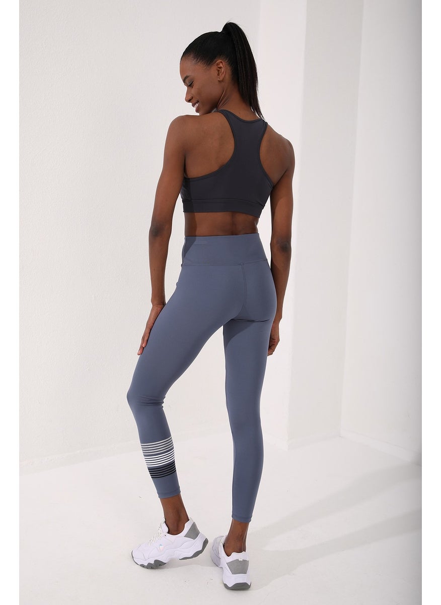 Tommy Life Anthracite Women's Back Detail Slim Fit U Neck Sports Bustier - 97120  - Image 1