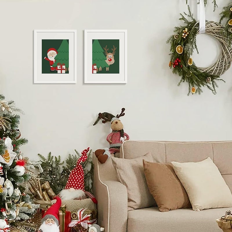 Photo Frame Set, A3 Size 30x40 cm, Wall-Mounted, Pack of 6 (White-M-) - Image 3