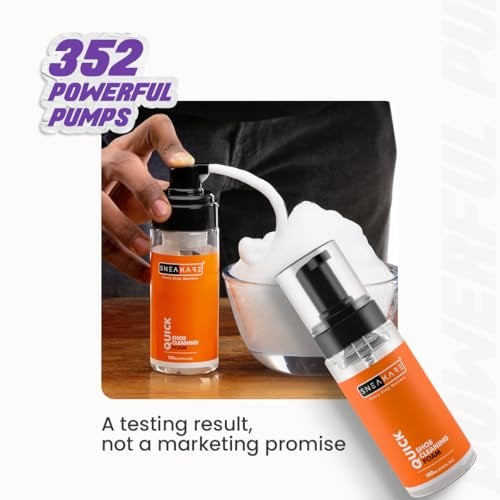 SNEAKARE Quick Kit With Towel - Contains 1 x 150ml Foam Shoe Cleaner, Medium Bristle Brush, Microfiber Towel & Shoes Shaper - White Sneakers Cleaning Kit, Leather, Suede, Nubuck, Canvas - Image 4
