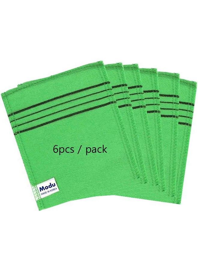MODU 6 Pcs Korean Exfoliating Bath Washcloth 5.3 X 5.9 In Asian Italy Towel - Image 3