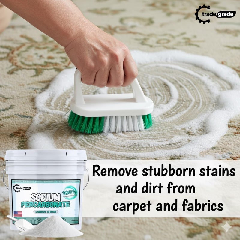 TradeGrade Sodium Percarbonate Powder - Oxygen Bleach Powder for Laundry, Home & Outdoor Cleaning - Unscented Multi-Purpose Cleaner and Stain Remover in Resealable Bucket (160 Ounce) - Image 5