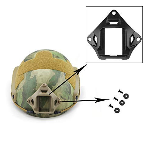 AOUTACC Tactical Helmet NVG Mount Shroud Steel Sports Camera Bracket Base for Fast Helmet (Black) - Image 4