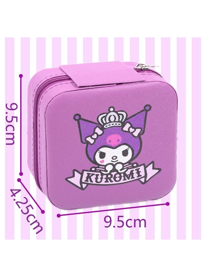 Muyixin Kawaii Sanrio Kuromi DIY Beaded Bracelet Set With Box Handmade Jewelry - Purple  - Image 3