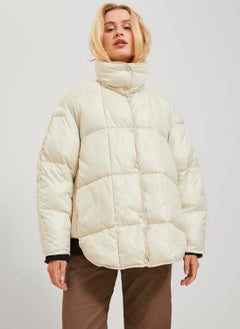 JJXX Off-White Women's Coat Jxcora Quilted Jacket Otw Sn  - Image 4