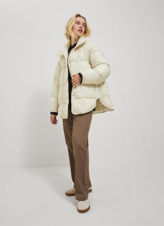 JJXX Off-White Women's Coat Jxcora Quilted Jacket Otw Sn  - Image 5