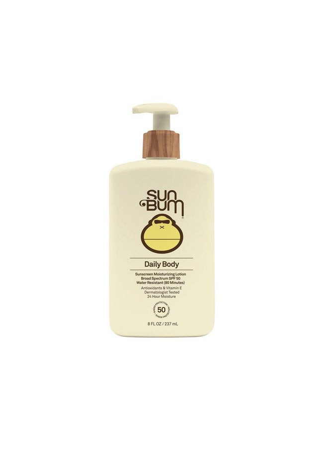 Sun Bum - Daily Spf 50 Sunscreen Body Lotion| Broad Spectrum Moisturizing Sunblock With Vitamin E | Vegan And Hawaii 104 Act Compliant (Octinoxate & Oxybenzone Free) | Dermatologist Tested | 8 Fl Oz - Image 1