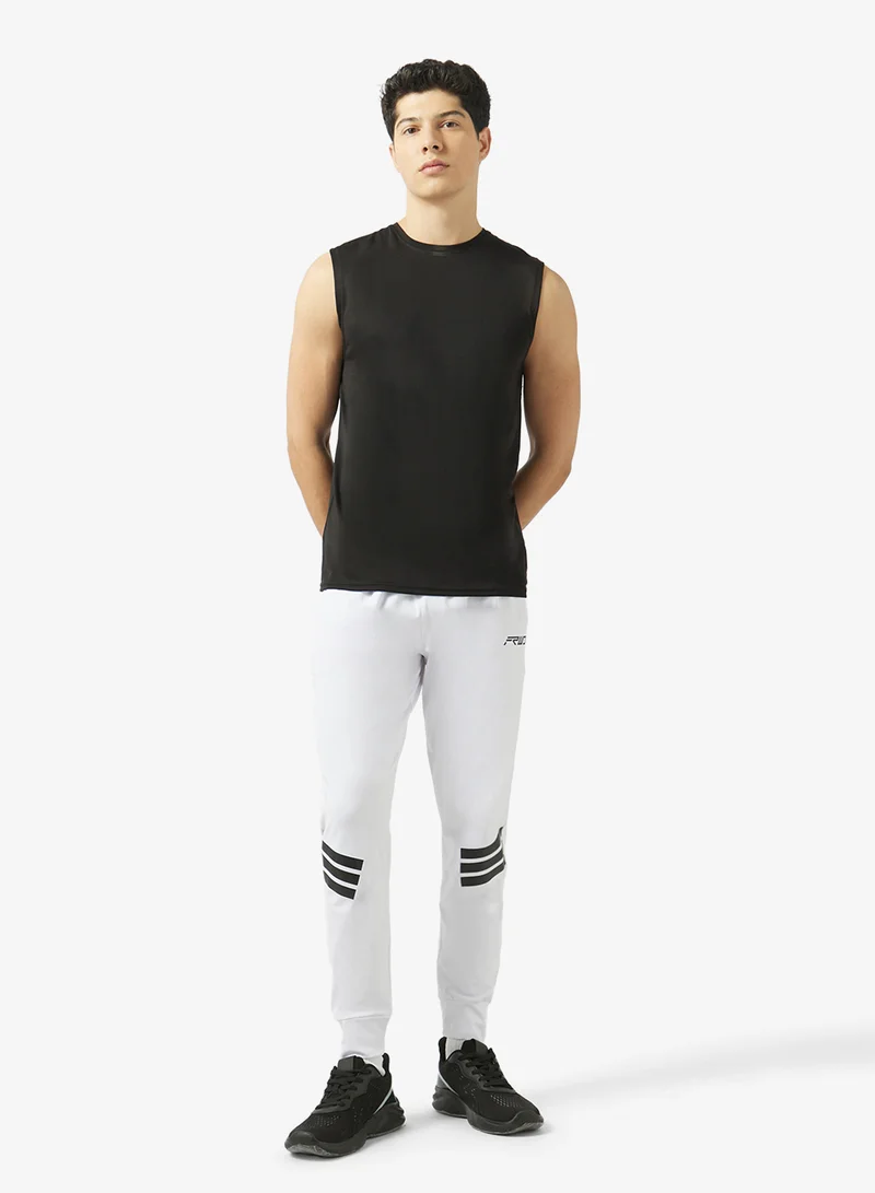 FRWD Regular Fit Joggers With 3 Strips Print