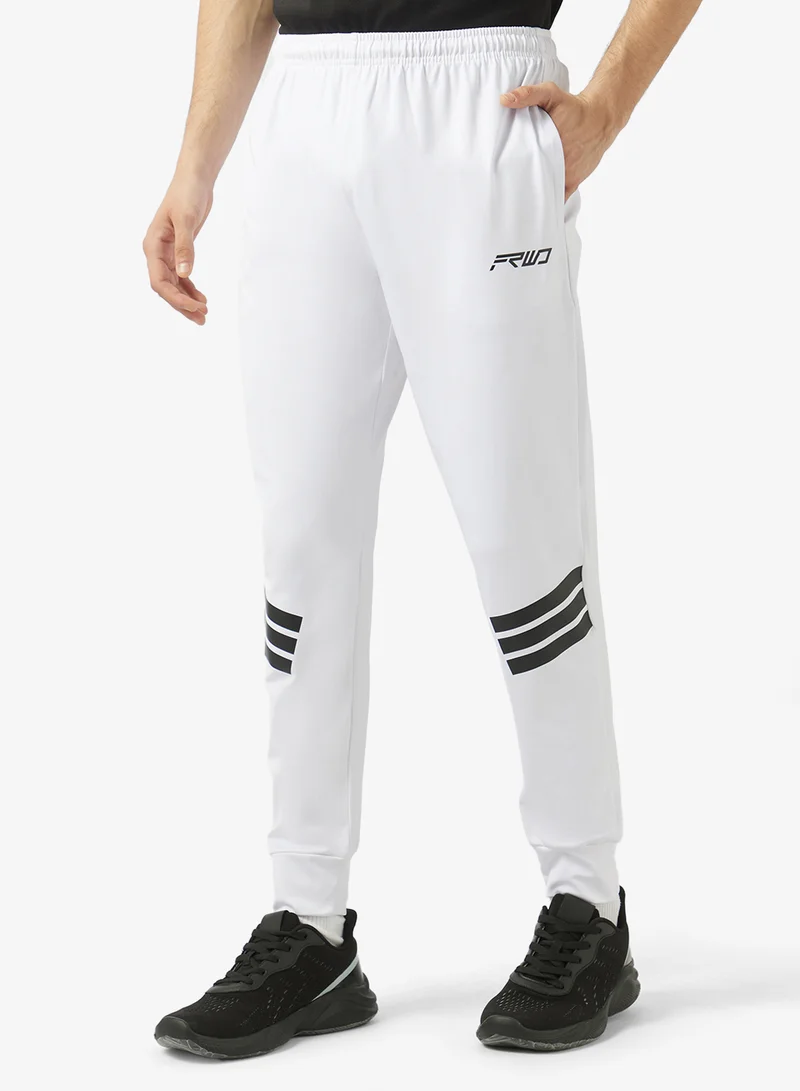 FRWD Regular Fit Joggers With 3 Strips Print