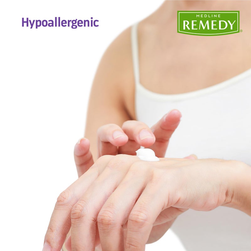 Medline Remedy Essentials Moisturizing Body Lotion (1 Gallon Bottle), 1 Count, Fresh Scent, Hydrating, Non-Greasy, For Dry Skin, Hypoallergenic, Men, Women, Elderly - Image 5