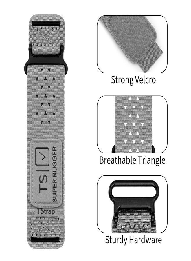 TStrap Nylon Sport Watch Strap - Black Quick Release Watch Bands for Men Women - Athletic Military Smart Watch Bracelet Strap Replacement - 18mm 20mm 22mm, 18mm, Nylon, No Gemstone - Image 4