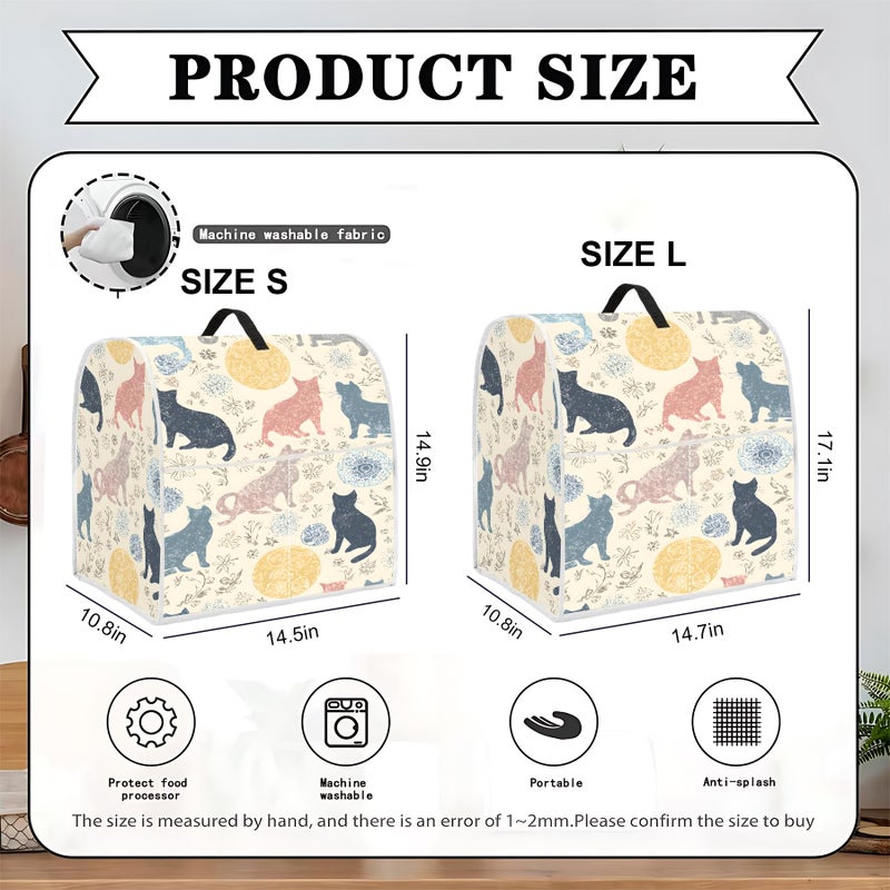 BVBOX Mixer Dust Cover for 6-8 Qt Stand Mixer, Cloth Cover with 2 Storage Pockets for Stand Mixer Protective Covers Large for 6-8 Quart Mixer - Image 2