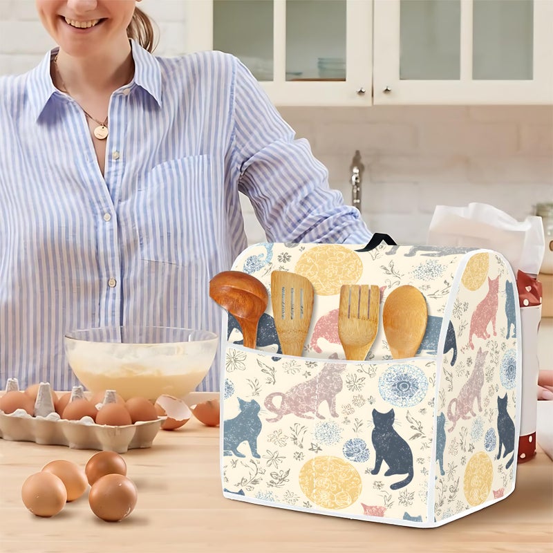 BVBOX Mixer Dust Cover for 6-8 Qt Stand Mixer, Cloth Cover with 2 Storage Pockets for Stand Mixer Protective Covers Large for 6-8 Quart Mixer - Image 4