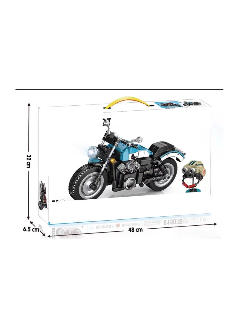 Build Your Own Super Motorcycle: 428-Piece Creative Building Blocks for Kids  - Image 2