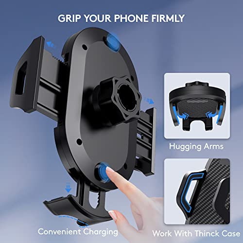 Lusosh Universal Car Phone Holder, Strong Suction Cup Super Stable Phone Mount for Car Fit for iPhone 16 15 14 Pro Max All Smartphones - Image 2