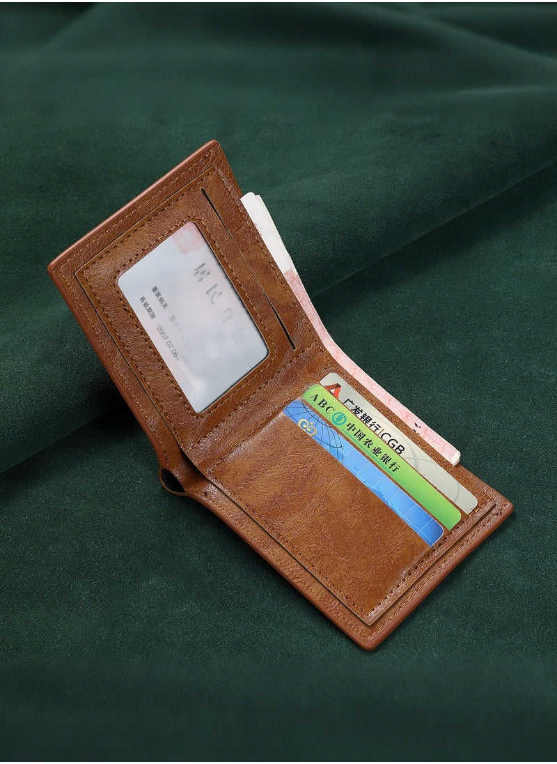 ماركة غير محددة محفظة رجالية باللون البني  - Image 3