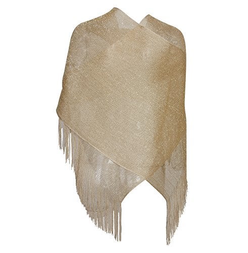 Vijiv Women's 1920s Gatbsy Vintage Shawl Wrap For Bridal Prom Wedding Party Evening Dresses - Image 3
