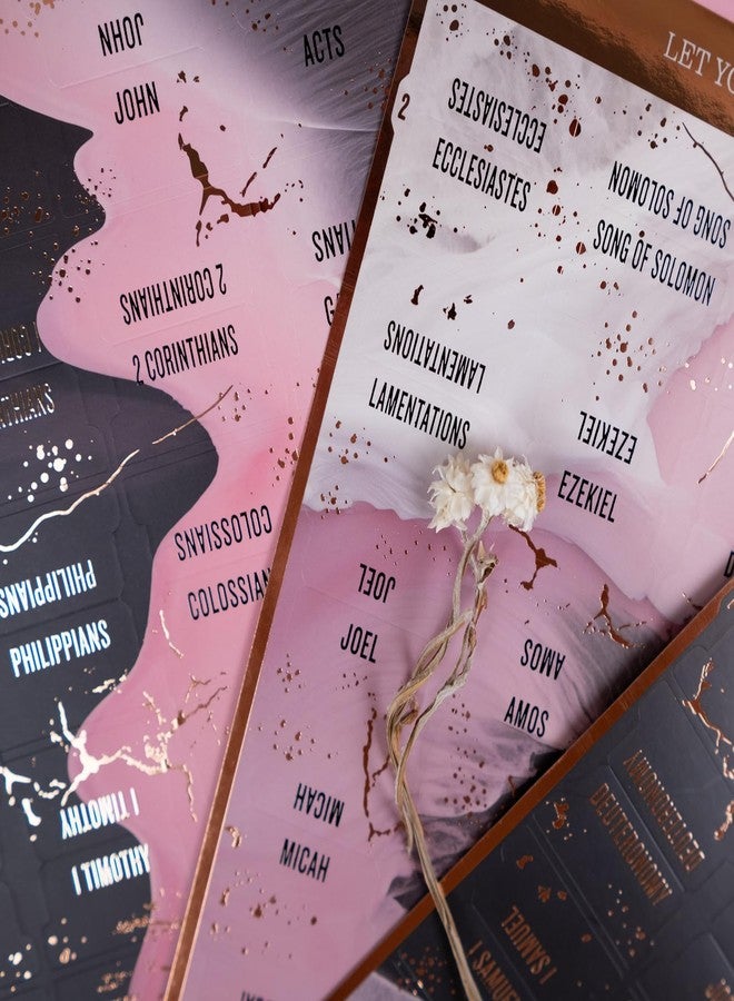 UPAFEXXI-Laminated Bible Tabs (Rose Gold and Black Foil Embossed Lettering), Bible Tabs for Women, Reposition Large Print Stickers, Easy to Read and Apply, 80Chapters Labels for Easy Navigation - Image 5