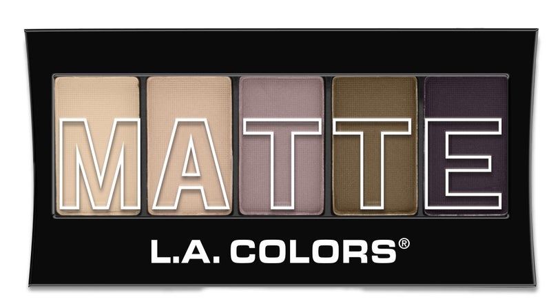 LA COLORS 5 Color Matte Eyeshadow Palette Natural Linen CEM471