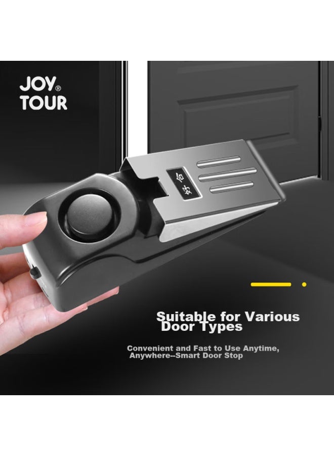 JOY TOUR Joytour Door Stopper, Smart Alarm For Hotel Doors, Anti-collision Door Stopper, Anti-theft Device, Black  - Image 2