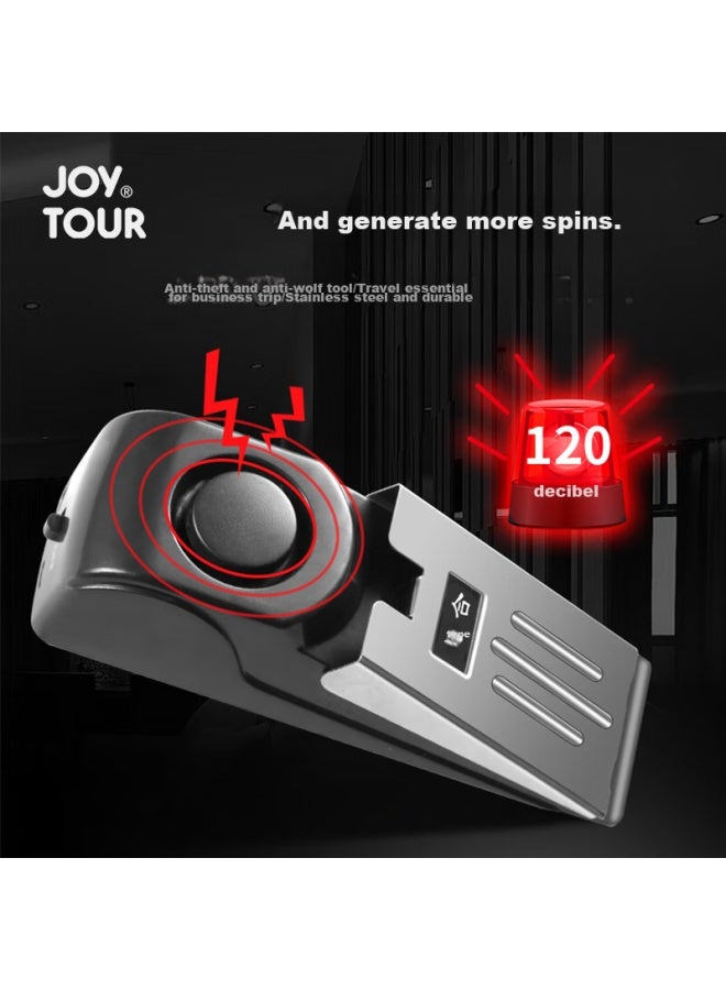 JOY TOUR Joytour Door Stopper, Smart Alarm For Hotel Doors, Anti-collision Door Stopper, Anti-theft Device, Black  - Image 3
